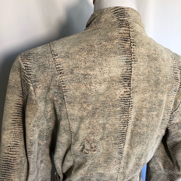 Lucid, Ltd. Leather Reptile Trench Coat - Picture 10 of 16